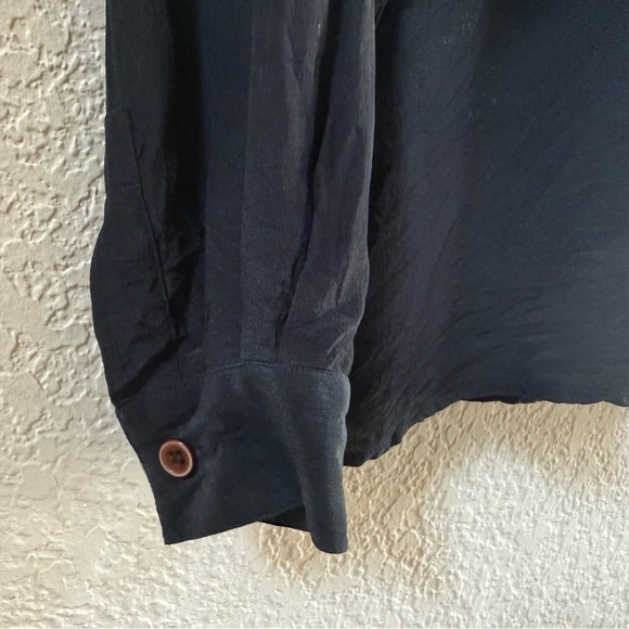 Christian Dior Top Blouse Black Chemise Sleepwear Casual Vintage Classic 12 - Picture 7 of 10